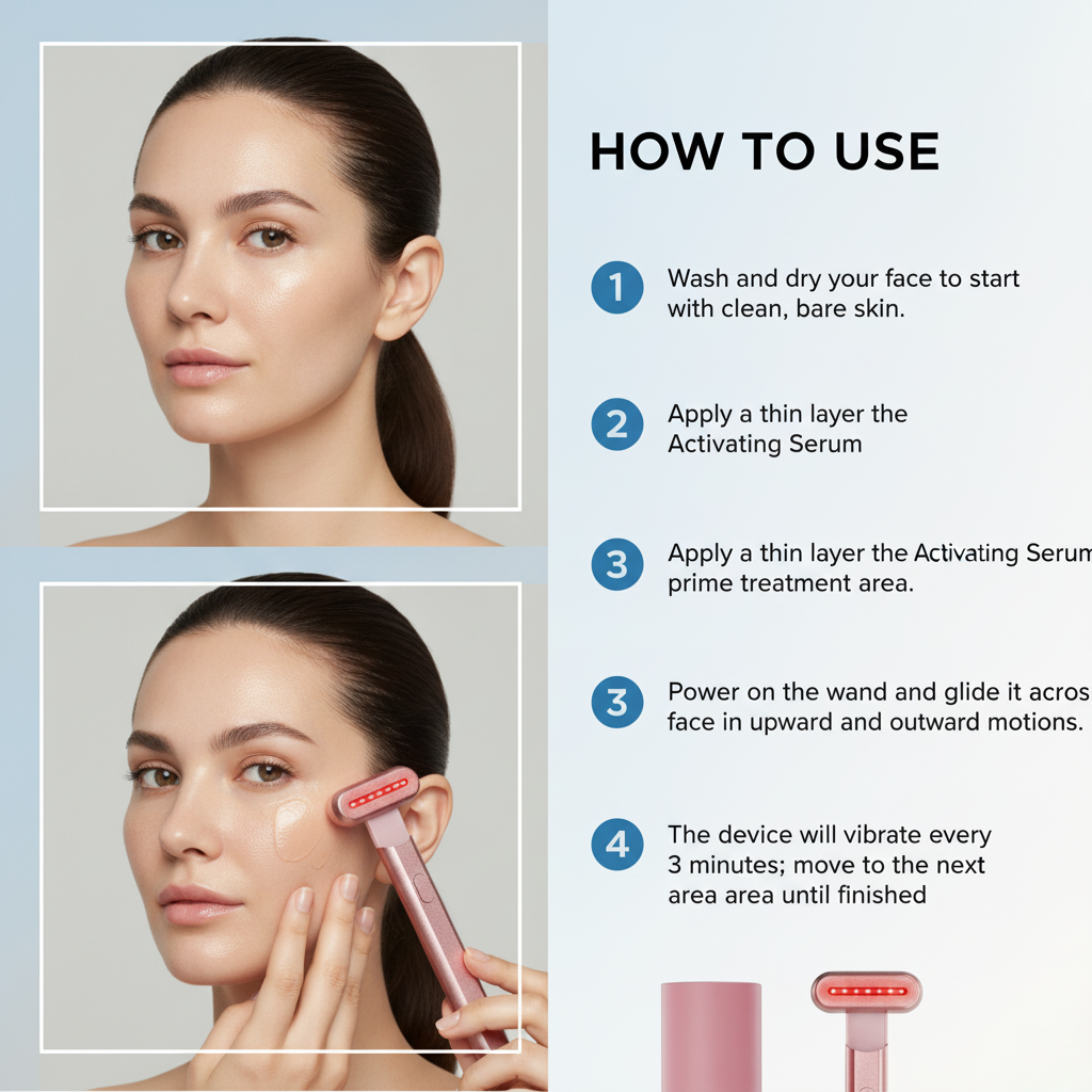 Rewand™ 4-in-1 Red Light Therapy Wand & Activating Serum
